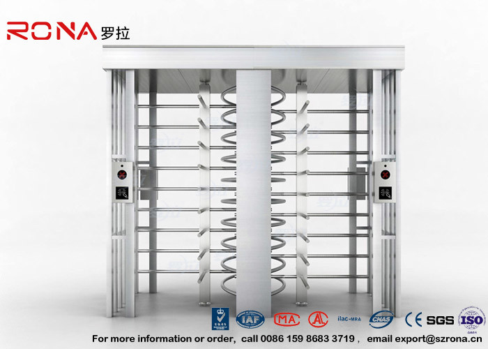  Security Controlled Full height Turnstile Security Gates Rapid Identification with Double Door with RFID Card Manufactures