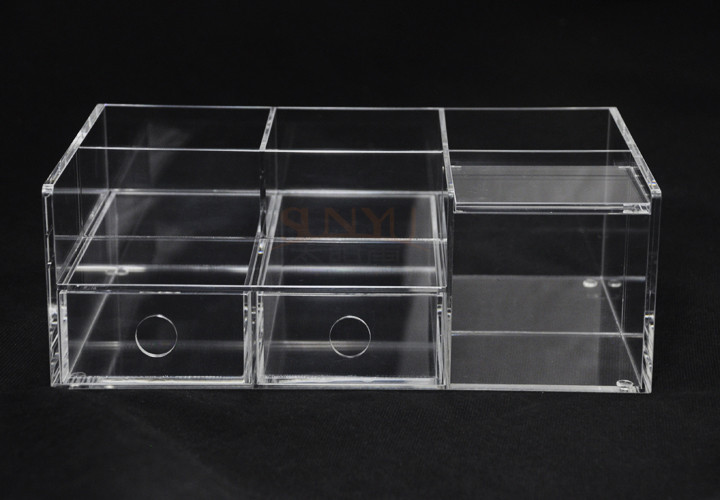  Clear Commercial Store Fixtures 6 Compartments For Mix Makeup Store​ Manufactures
