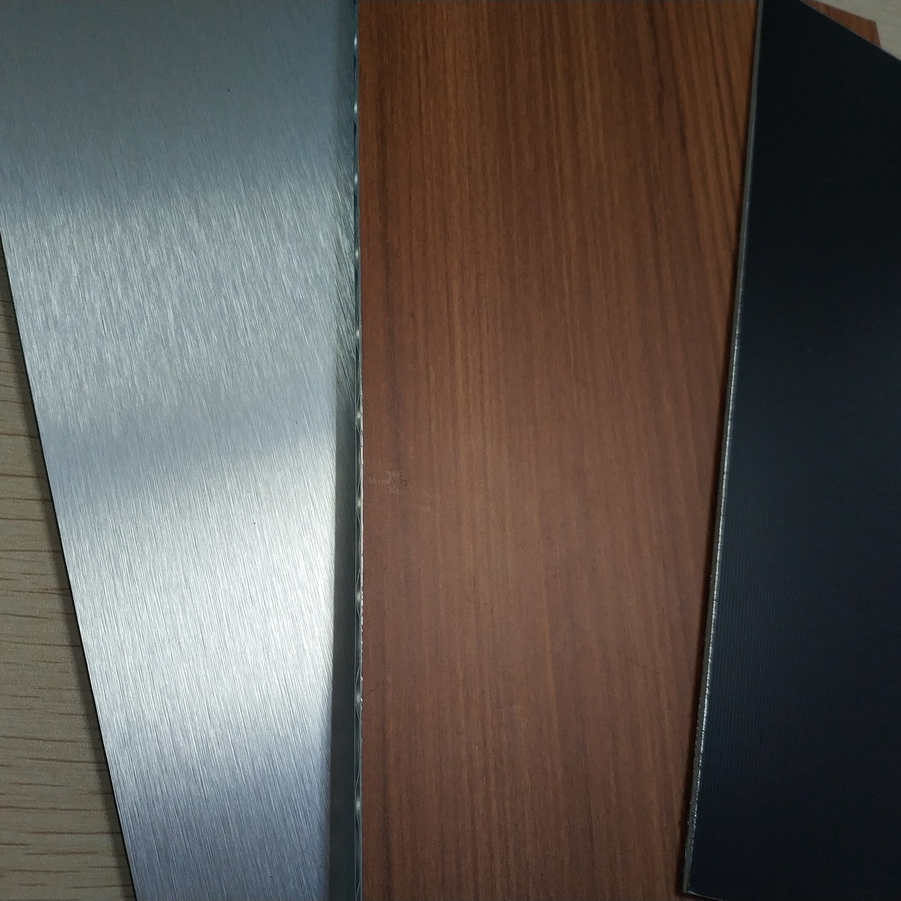  304 316 Brushed Embossed Stainless Steel Plastic Composite Panels , Composite Metal Panel Manufactures