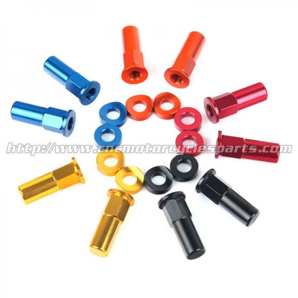 Quality CNC Billet MX Bling Kit Wheel Lock Nuts And Wheel Spacers For MX Dirt Bike for sale