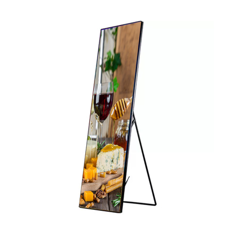  P2.5 Smart Led Poster Display 1100cd 280*210mm For Indoor Shopping Mall Manufactures
