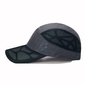  Breathable Net 5 Panel Camper Hat Flare Printed Dryfit Sports Cap Waterproof Manufactures