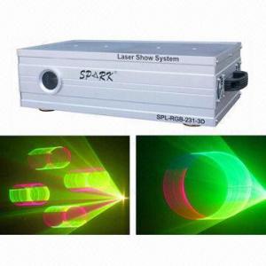 China 3D Animation Laser Light for Stage Laser Show System, with 50 to 60Hz Frequency Range  on sale