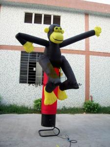  Custom Inflatable Air Dancer / Sky Dancer Inflatable Monkey Shaped Of Promotion Manufactures