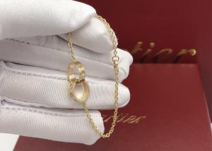  Handmade Customized Size 18k Yellow Gold Bracelet For Ladies Manufactures