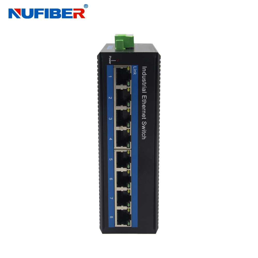  OEM POE Gigabit Industrial Ethernet Switch Fiber Optical Network With 4 / 8 Ports Manufactures