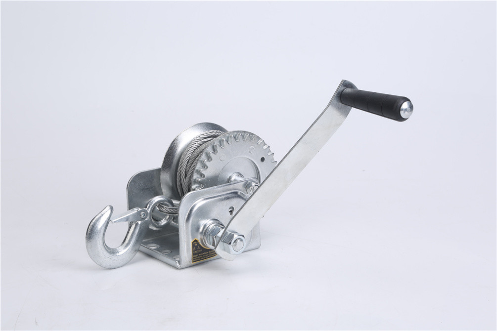 Buy cheap 600lbs Portable Manual Heavy Steel Cable Hand Crank Boat Cable Winch from wholesalers