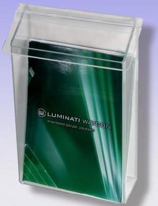  Acrylic Wall Mounted Brochure Holders With Beautiful Shape Manufactures