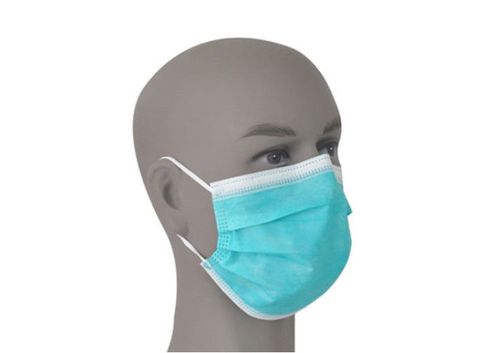  3 Ply 4 Folder Disposable Earloop Face Mask With Splash Repellent Barrier Manufactures