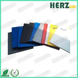 Conductive PP Hollow Sheet ESD Cardboard Sheets , Hollow Recyclable Corrugated Plastic Sheets