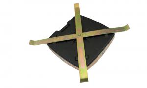  Exhibition Durable Black Flag Water Base , Plastic Outdoor Flag Pole Base Manufactures
