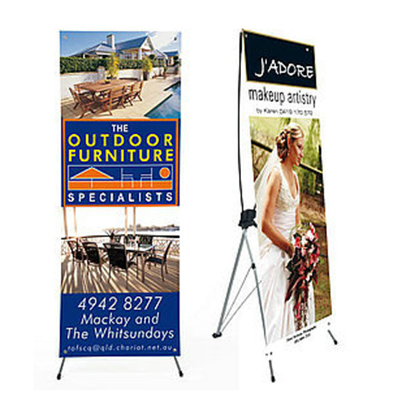  Advertising x banner standing banner promotional display economic printing x-banner Manufactures