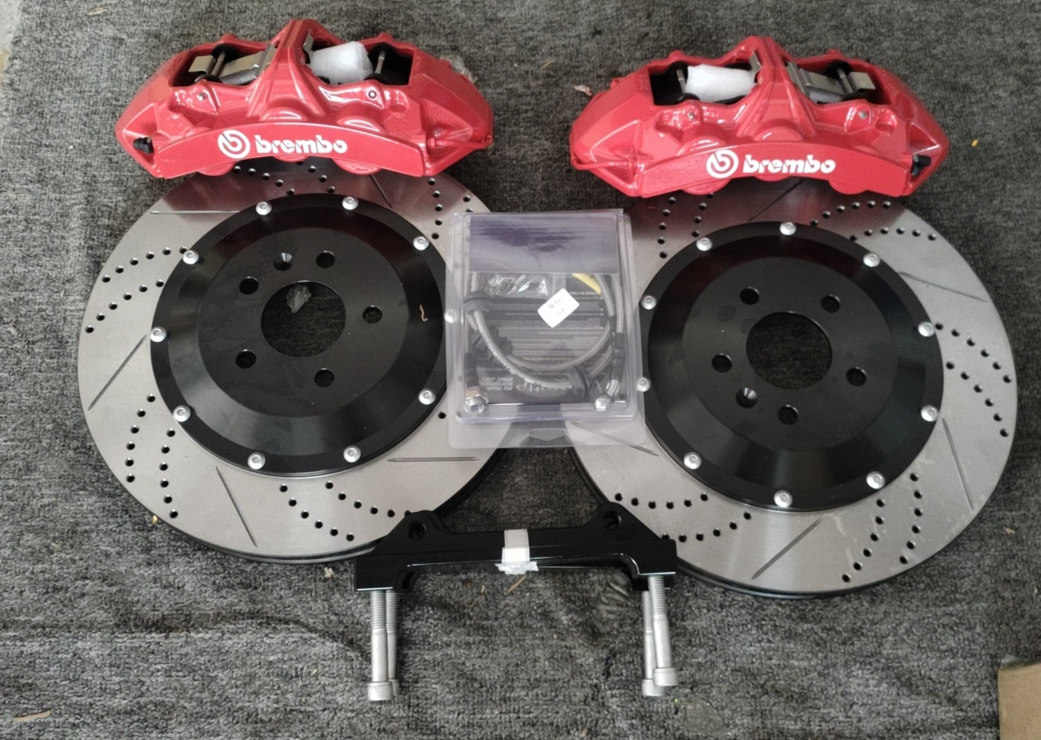 China Red Car Brake Caliper Kits With 380MM Discs Fit For Audi A4B9 R19 Brembo GT6 on sale