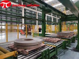 China ID 800mm  Copper Coil Packaging Line Copper Tape Coil Wrapping Machine on sale