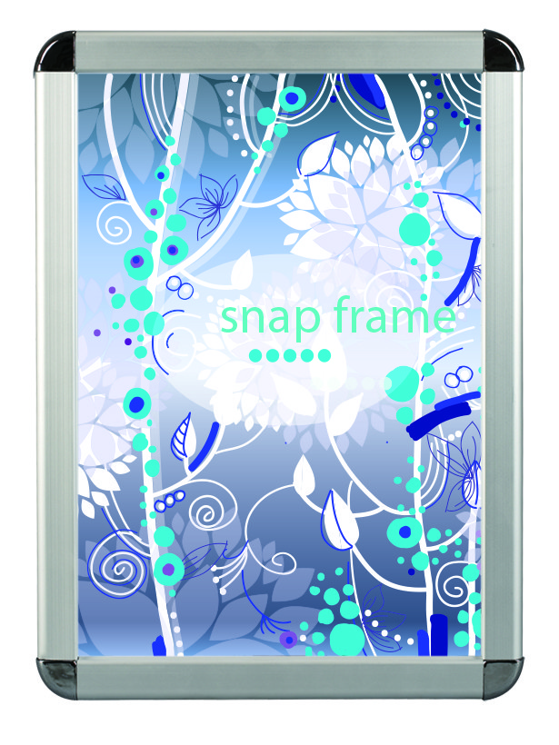  30 Mm Profile Snap Poster Frames Extrusion Round Corner Custom Color Manufactures