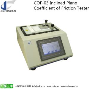 China Coefficient Of Static Friction Test Equipment On Inclined Plane Slip Test Method Tangent Angle Cof Tester on sale