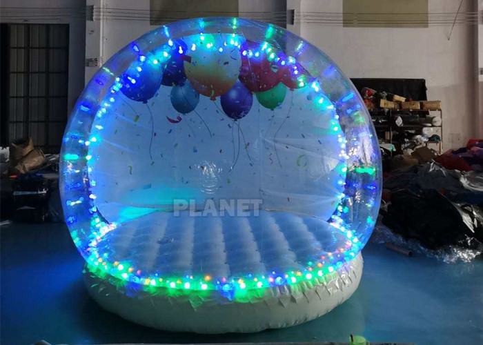  3 Meter Dia Inflatable Snow Globe Photo Booth With Blowing Manufactures