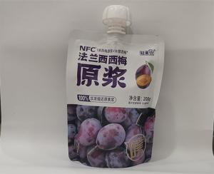 China Custom Printing Reusable Liquid Spout Pouch Baby Food Packaging For Fruit Pulp on sale