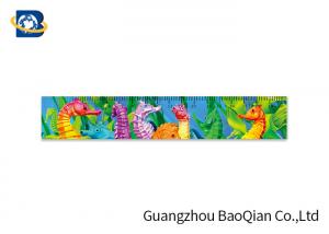  Kids Stationery Gifts 3D Custom Plastic Rulers , Lenticular Image Printing Beautiful Figure Manufactures
