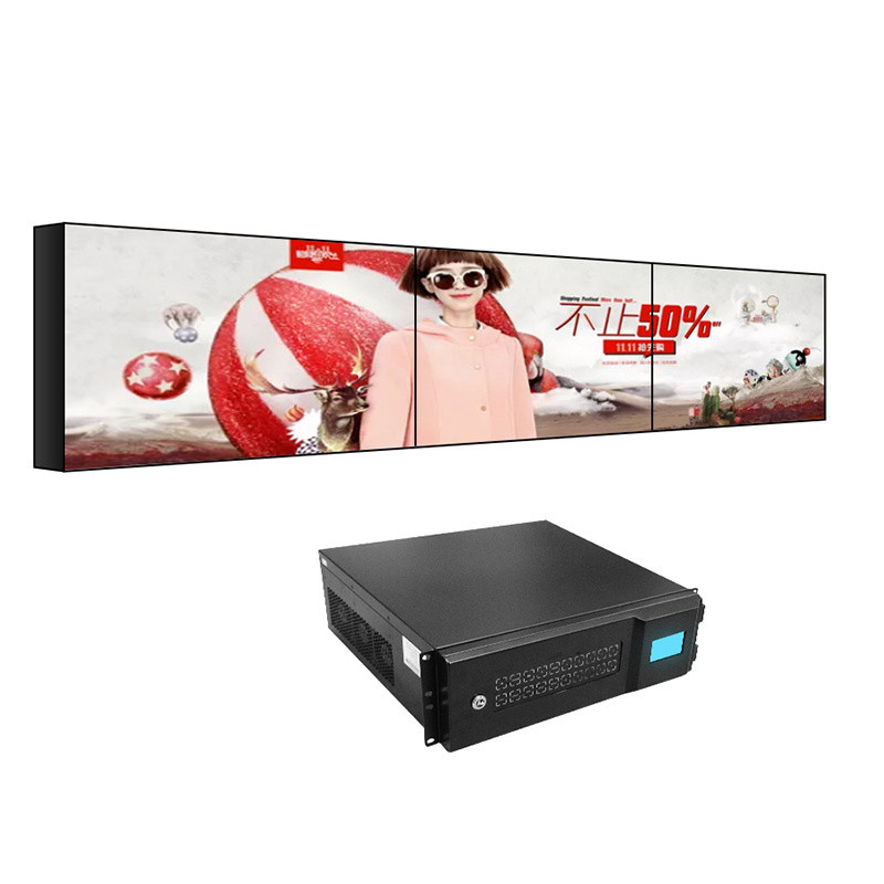 450cd/M2 4K Video Wall Display Bezel 5.3mm TV LCD Display 22Kg Manufactures