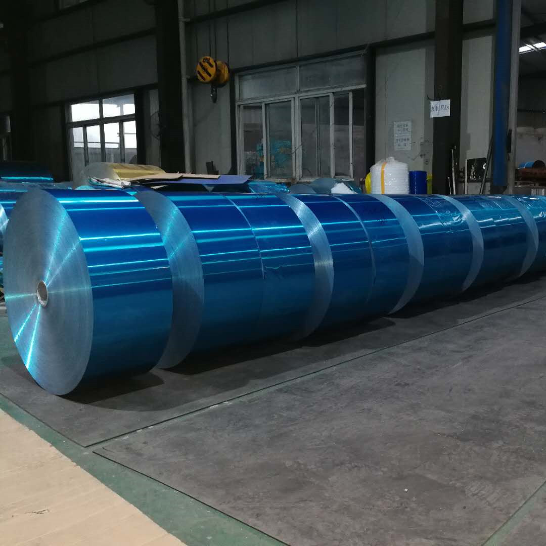  8011 Hydrophilic Aluminum Strip Roll Blue Heat Exchanger For Air Conditioner Manufactures