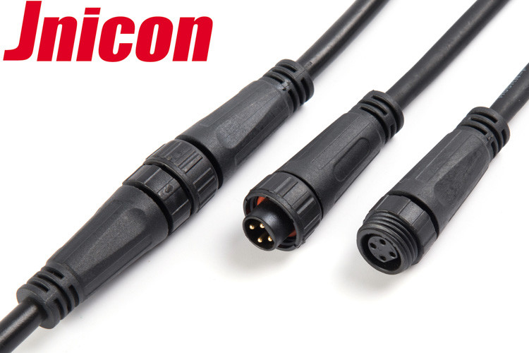  Waterproof Male Connector And Female Connector 4 Pin Over - Molding With Cable Manufactures
