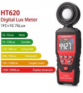  10000FC Digital Lux Meter , LCD Bargraph Lux Meter Light Meter Manufactures