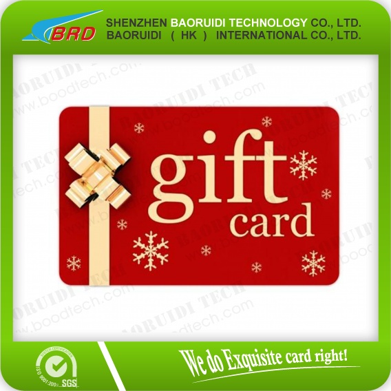 cr80 standard size pvc loyalty card/vip card/gift card