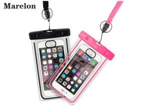 China Transparent Swimming Waterproof Cell Phone Cases With Lanyard Strap on sale