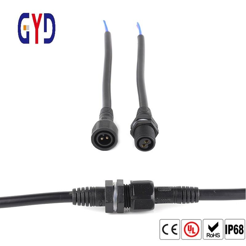  Small Male Female Waterproof Electrical Plug IP68 2 Pin To 4 Pin Manufactures