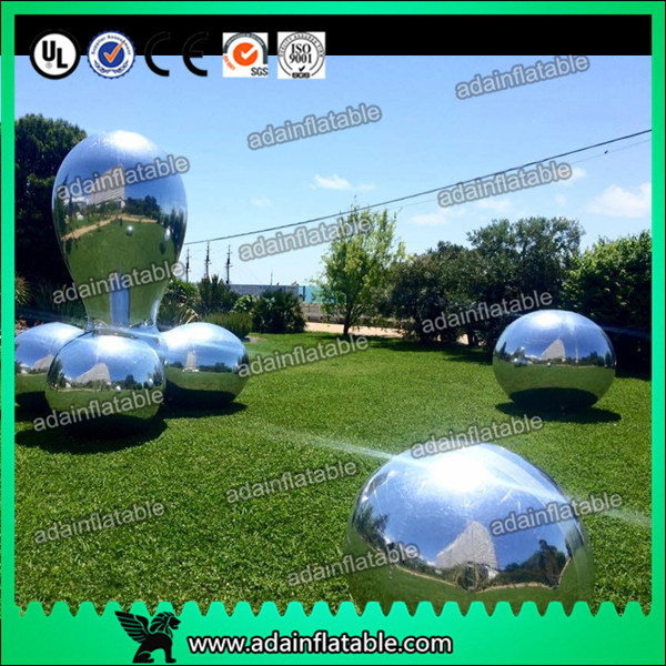  Silver Fabric Inflatable Mirror Ball Fire - Retardant For Fashion Show Decoration Manufactures