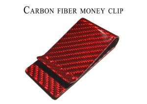 China Anti Fading 20*70mm Carbon Fiber Money Clips on sale