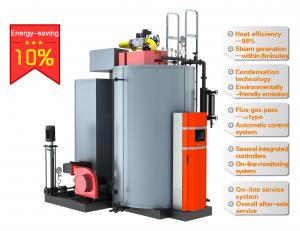  High Efficiency Vertical Gas Fired Steam Heat Boilers With Automatic Control System Manufactures