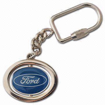  Ford Revolving Keychain, Made of Zinc-alloy Material, Available with Logos Manufactures