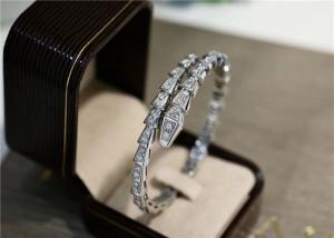  luxury jewelry brands Serpenti One Coil 2.86ct 18kt White Gold Bracelet BR857492 Manufactures