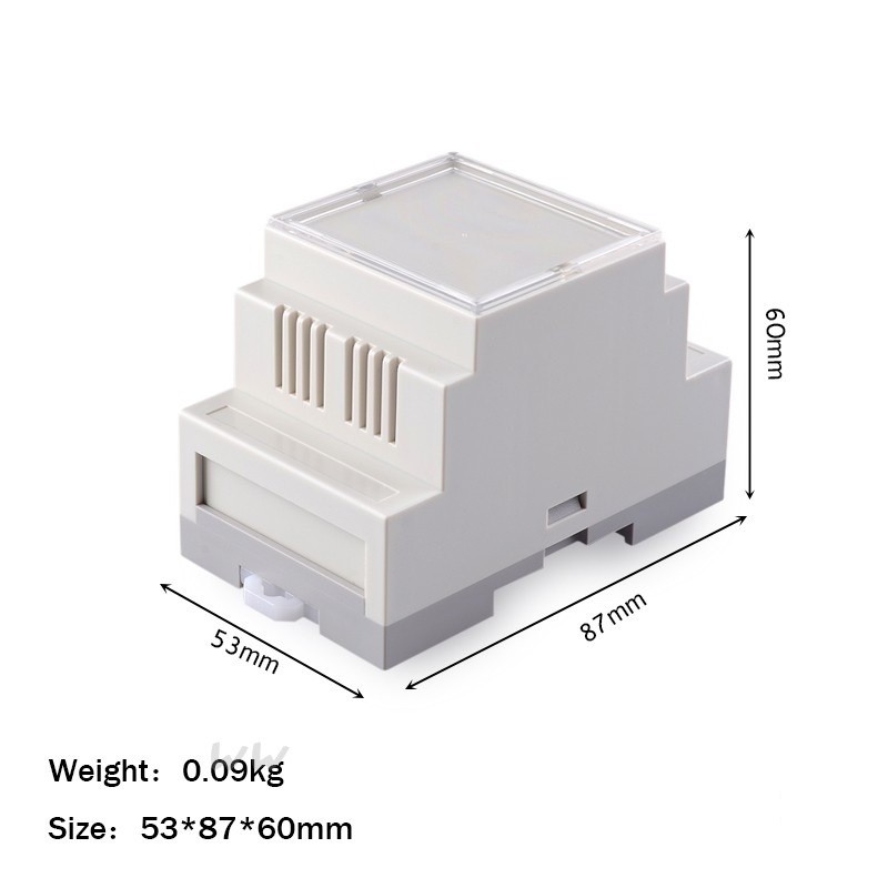  Din Rail Abs Cabinet DIY Circuit Board Outlet Switch Enclosure Fireproof 53*87*60mm Manufactures