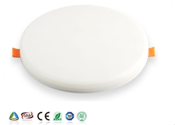  Round Plastic LED Slim Panel Light 18W 1800LM 80Ra Warm White ROHS Manufactures