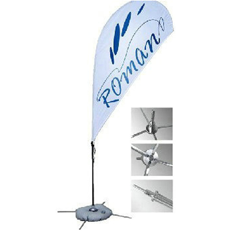  Polyester Promotional Feather Flags Advertising exhibition event outdoor Flying Beach Manufactures