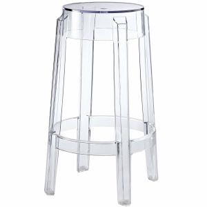  ROHS Modern Clear Acrylic Counter Stool Chairs Fully Assembled For Backyard Manufactures
