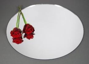  Round Shape Acrylic Mirror Sheets With Two Roses Manufactures