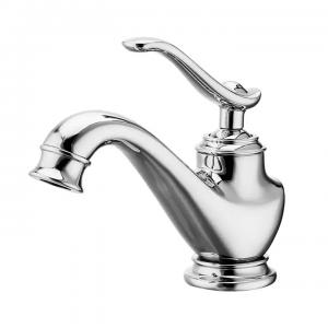 China Brass Vintage Bathroom Faucets Single Handle Hot Cold Water Tap on sale