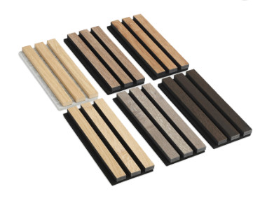  Slat Wood Acoustic Panels 21mm Wall Ceiling Decoration Sound Proof Insulation Manufactures