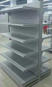 China Cold Rolled Steel Supermarket Display Shelving Racks / Adjustable Storage Shelf on sale