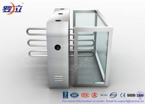  Fingerprint Reader Waist Height Turnstiles Stainless Steel Turnstyle Gate For Access Control Manufactures