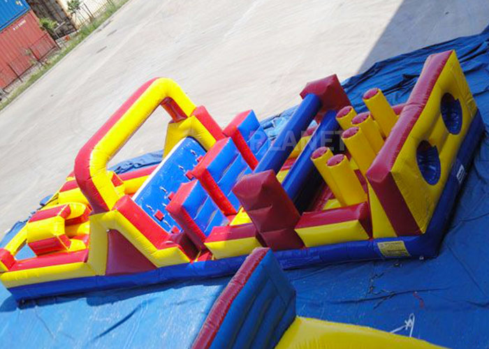  11 Meter Challenge Interactive Inflatable Outdoor Games Triple Stitched Manufactures