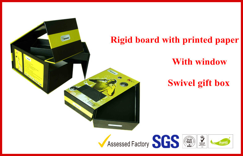  Swivel 1200G Gray Board Electronics Packaging , OEM Customized Printed Mobile Phone Packaging Boxes Manufactures