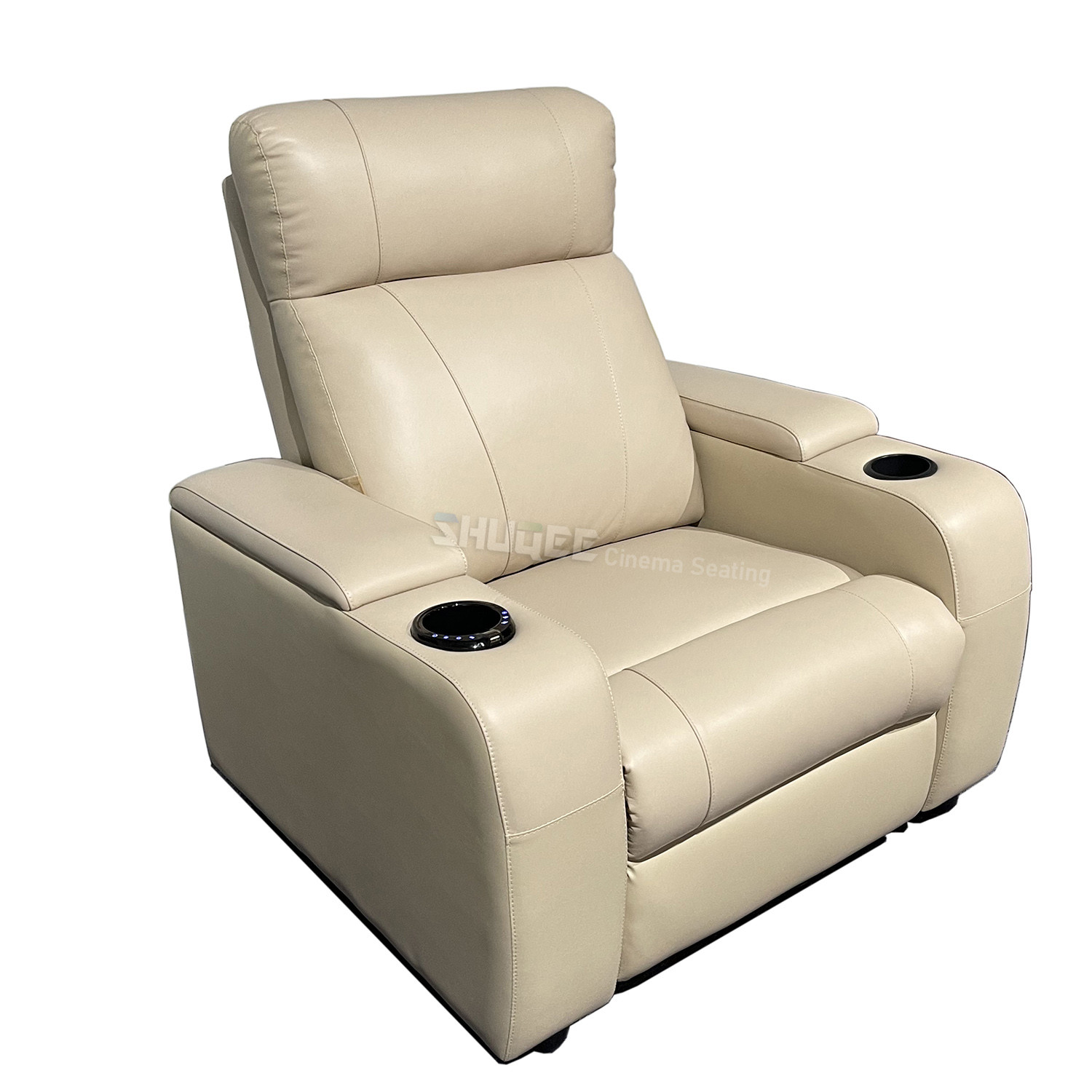  All Home Theater Equipment Supply VIP Leather Cinema Sofa With Cup Holder Available Colors Manufactures
