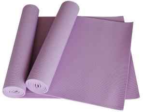 China Light purple latex free PVC sticky yoga mat on sale