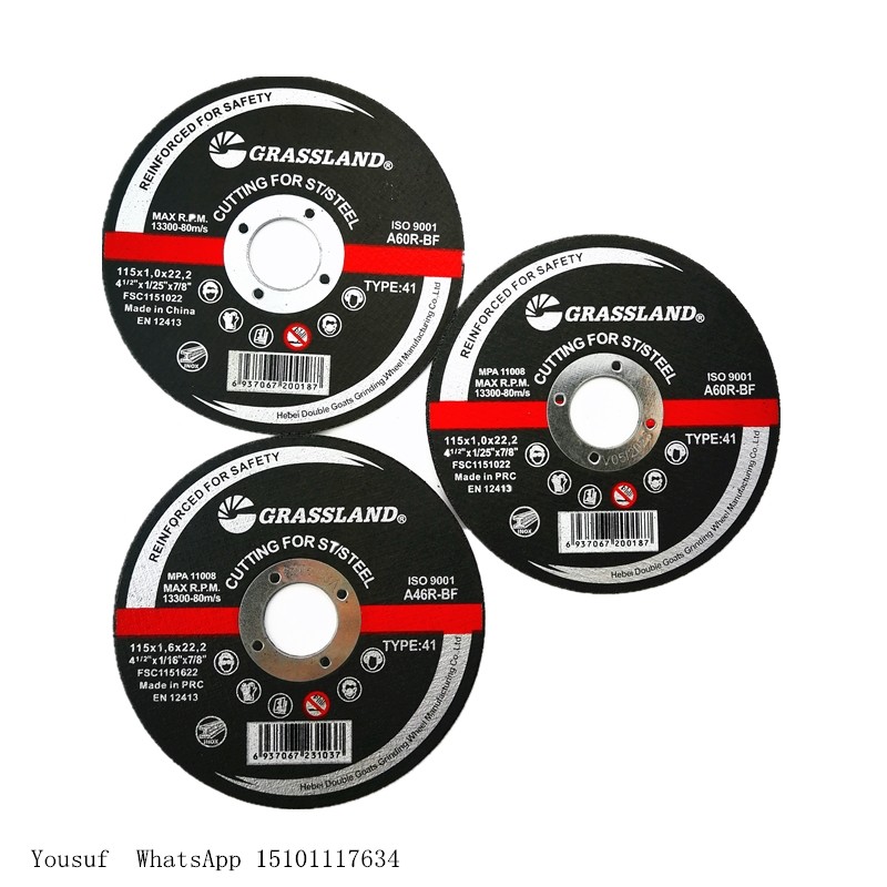  4.5&quot; 115x1x22.2mm 4 1/2 Angle Grinder Discs For Metal Manufactures