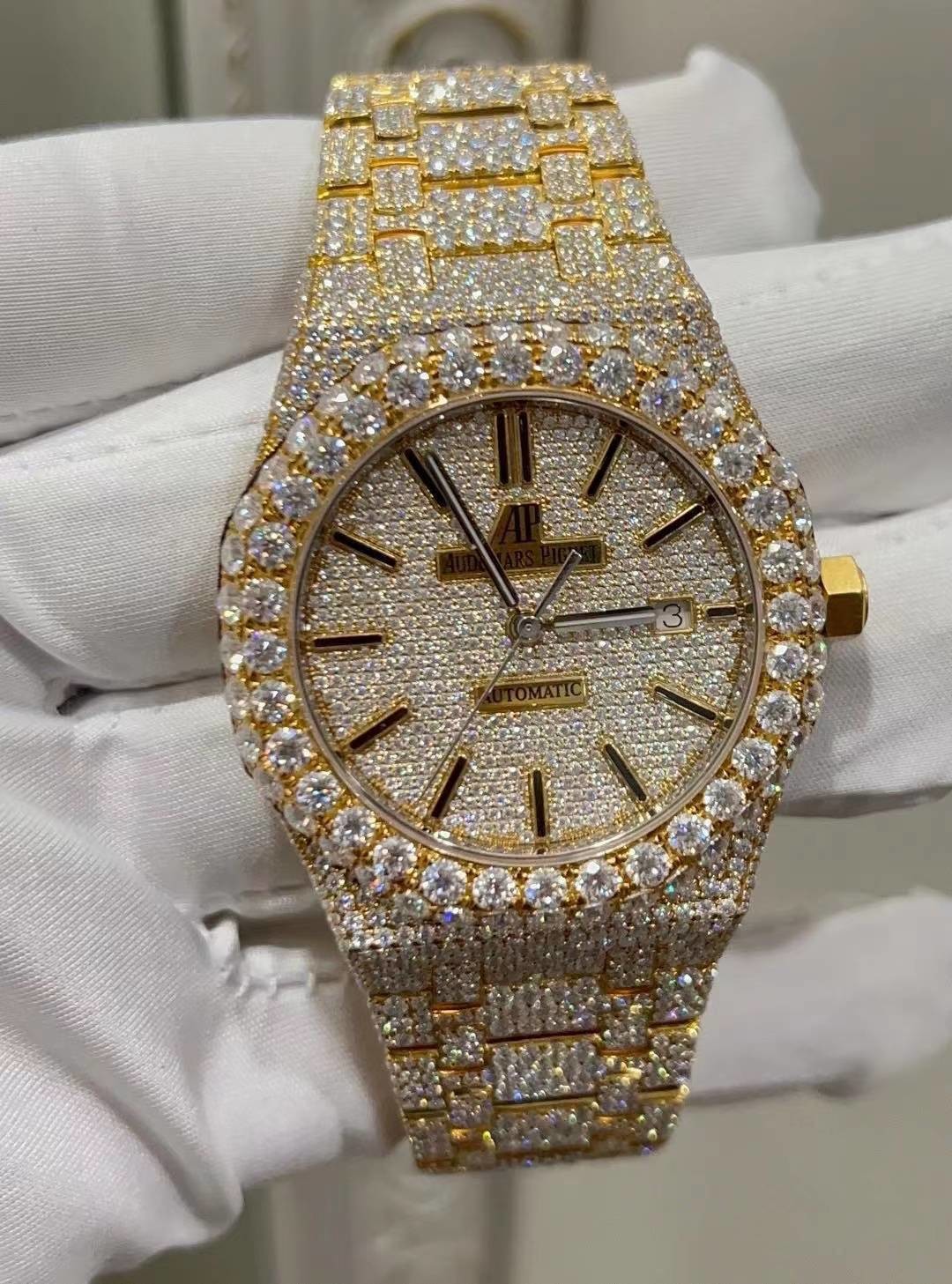  VVS1 Diamonds Custom Moissanite Watch Hip Hop Ice Jewellery Waterproof Manufactures